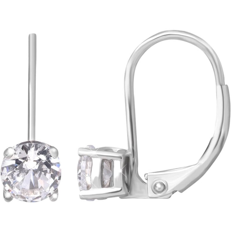 Stříbrné náušnice s čirými krystaly AGUC196/5 Beneto Stříbrné náušnice s čirými krystaly AGUC196/5 Beneto