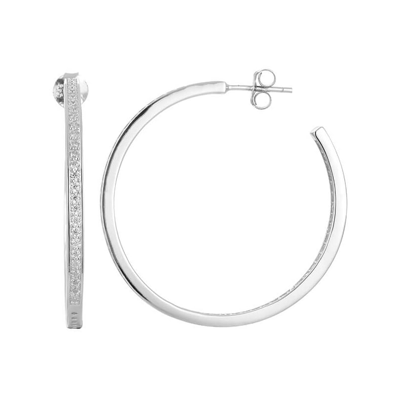 Kruhové stříbrné náušnice AGUP1177 Beneto Kruhové stříbrné náušnice AGUP1177 Beneto