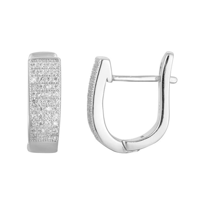 Stříbrné náušnice s krystaly AGU1165 Beneto Stříbrné náušnice s krystaly AGU1165 Beneto