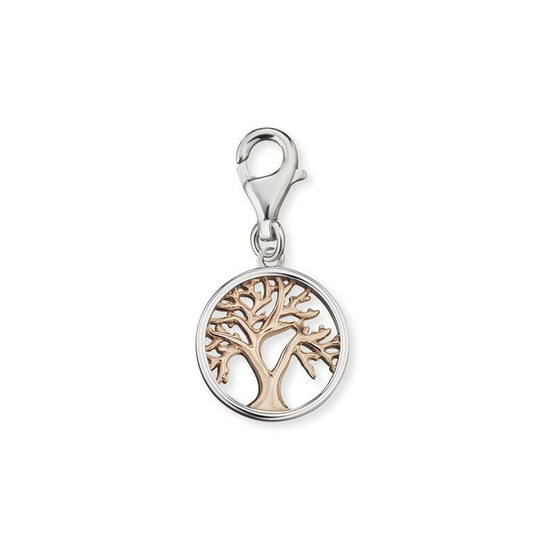 Stříbrný bicolor přívěsek na náramek Strom života ERC-LILTREE-BI Engelsrufer