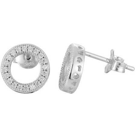 Stříbrné náušnice s krystaly AGUP917 Beneto