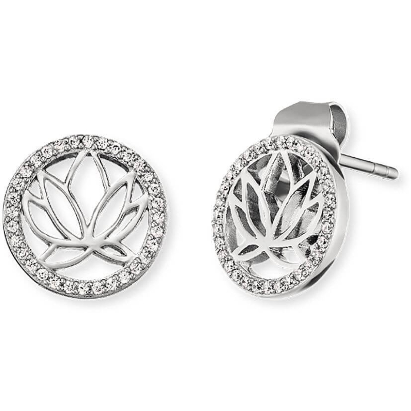 Třpytivé náušnice s lotosovým květem ERE-LOTUS-ZI-ST Engelsrufer Třpytivé náušnice s lotosovým květem ERE-LOTUS-ZI-ST Engelsrufer
