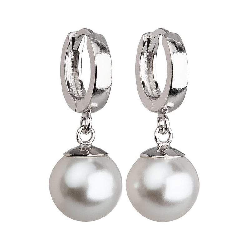 Stříbrné náušnice s perlou 31151.1 bílá Evolution Group Stříbrné náušnice s perlou 31151.1 bílá Evolution Group