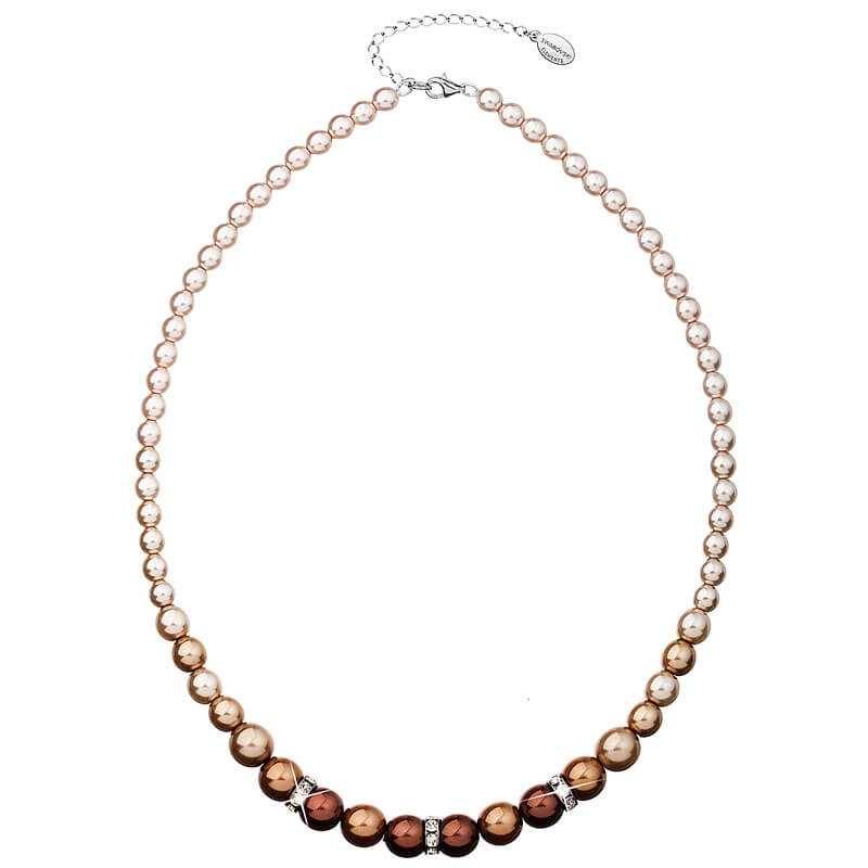 Náhrdelník s perlami 32005.3 brown Evolution Group Náhrdelník s perlami 32005.3 brown Evolution Group