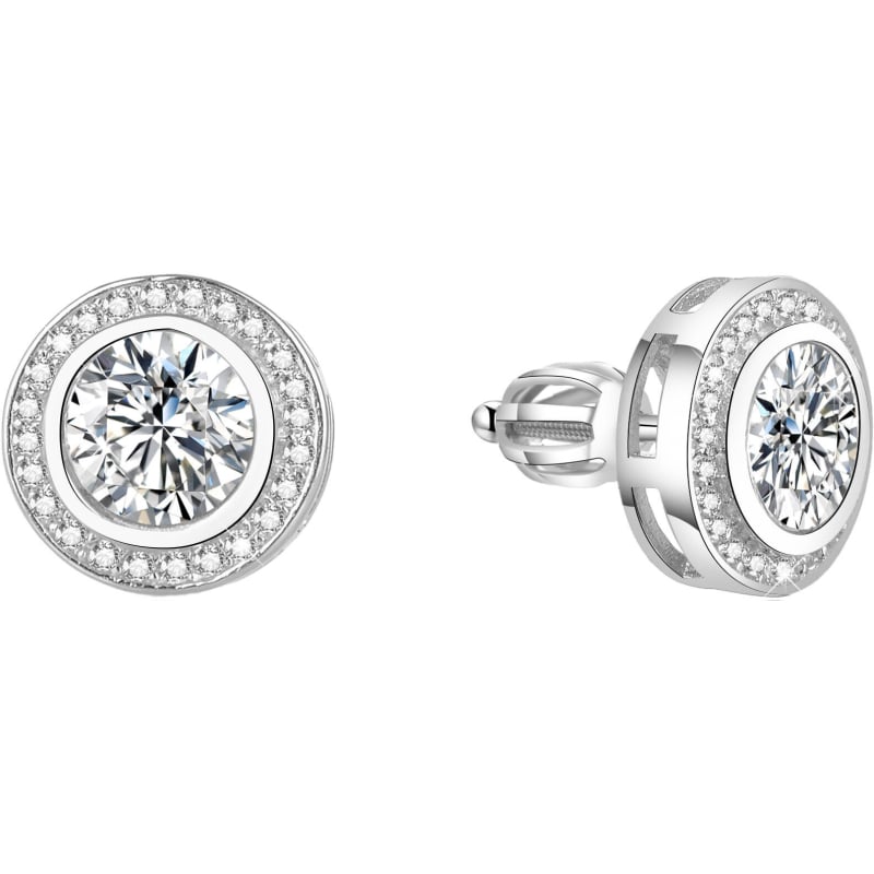 Stříbrné náušnice se zirkony TAGUP1588S Beneto