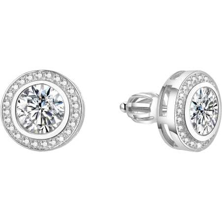 Stříbrné náušnice se zirkony TAGUP1588S Beneto