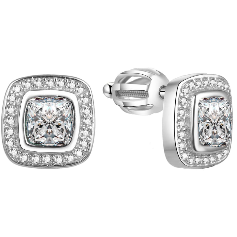 Stříbrné náušnice se zirkony TAGUP1604S Beneto Stříbrné náušnice se zirkony TAGUP1604S Beneto