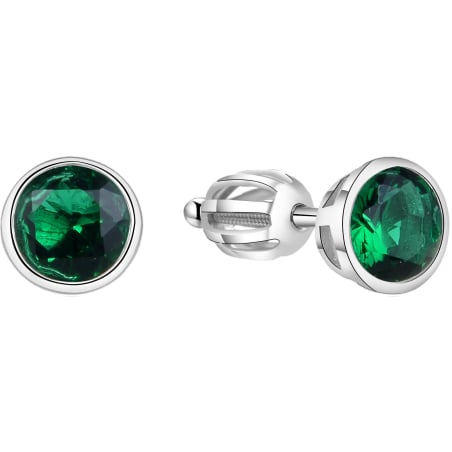 Stříbrné náušnice s třpytivým zirkonem AGUP1719S Beneto