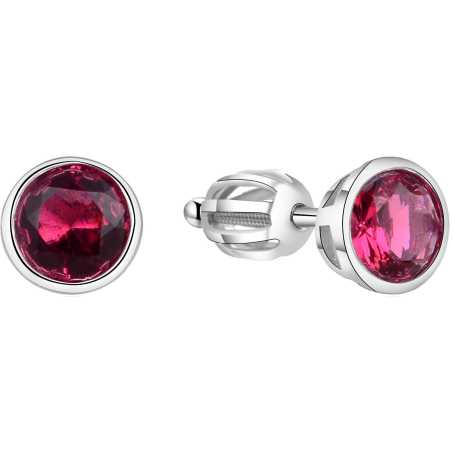 Stříbrné náušnice s třpytivým zirkonem AGUP1718S Beneto