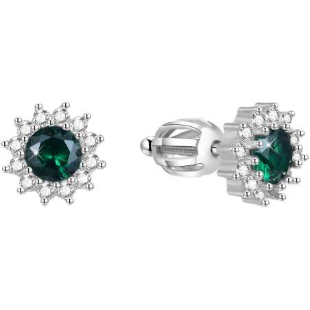 Stříbrné náušnice se zirkony AGUP1609S Beneto