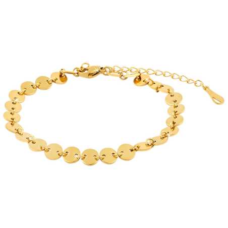 Penízkový náramek z pozlacené oceli Troli