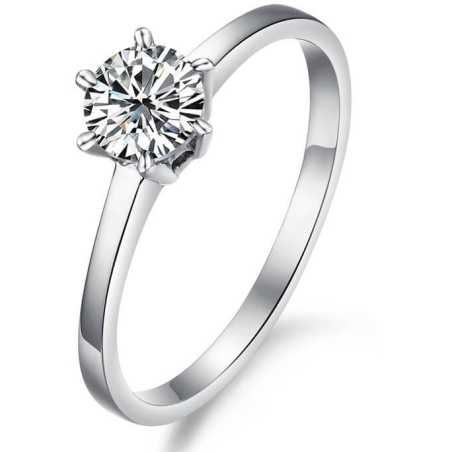 Ocelový prsten s krystalem KRS-126 Troli / Obvod: 59 mm - 59 mm