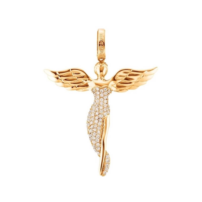 Pozlacený stříbrný přívěsek Anděl se zirkony ERP-ANGEL-G Engelsrufer / Délka: 5,2 cm Pozlacený stříbrný přívěsek Anděl se zirkony ERP-ANGEL-G Engelsrufer / Délka: 5,2 cm