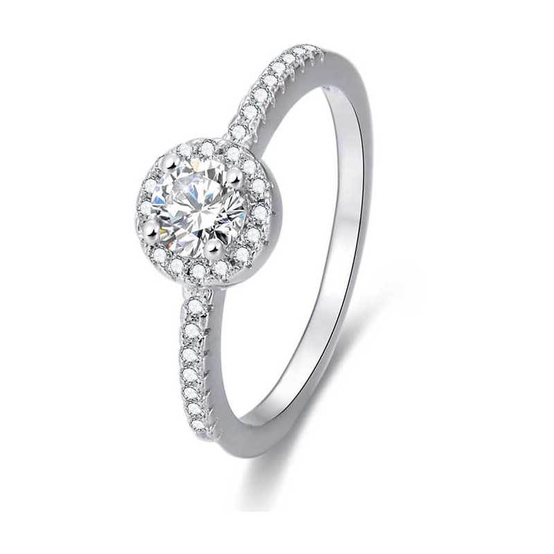 Stříbrný prsten s krystaly AGG194 Beneto / Obvod: 56 mm - 56 mm Stříbrný prsten s krystaly AGG194 Beneto / Obvod: 56 mm - 56 mm