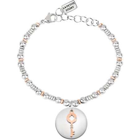 Bicolor náramek s ozdobou Klíček LPS05APY10 La Petite Story