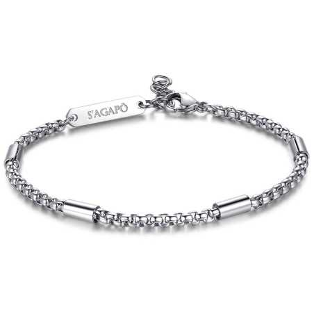Ocelový náramek Ripple SRP13 S Agapo