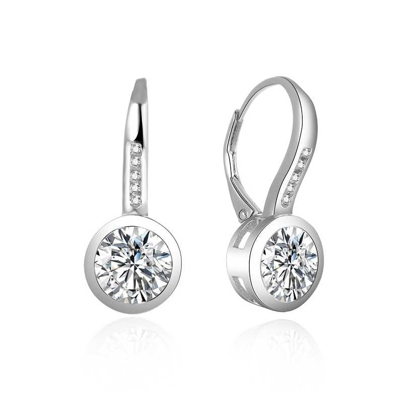 Výrazné stříbrné náušnice se zirkony AGUC1837 Beneto Výrazné stříbrné náušnice se zirkony AGUC1837 Beneto