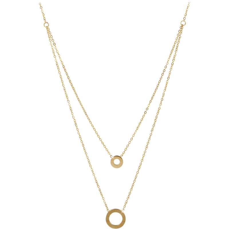 Dvojitý pozlacený náhrdelník Troli Dvojitý pozlacený náhrdelník Troli