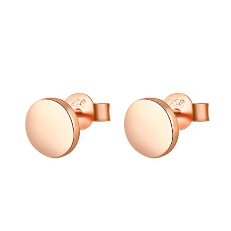 Růžově pozlacené stříbrné náušnice AGUP1956-ROSE Beneto