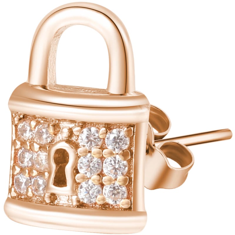 Bronzová single náušnice Zámek Storie RZO027 Rosato Bronzová single náušnice Zámek Storie RZO027 Rosato