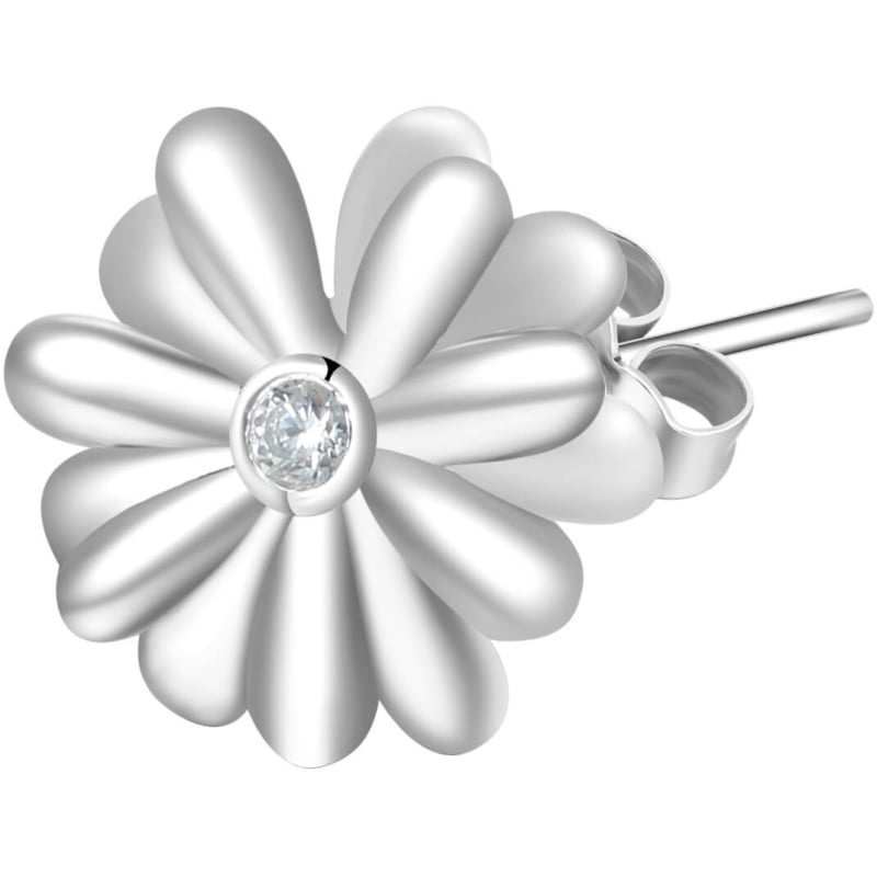 Stříbrná single náušnice Storie RZO022R Rosato