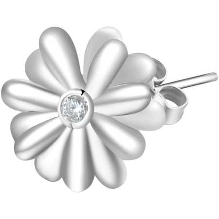 Stříbrná single náušnice Storie RZO022R Rosato