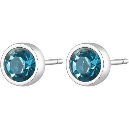 Ocelové náušnice s krystaly CLICK SCK25 S Agapo