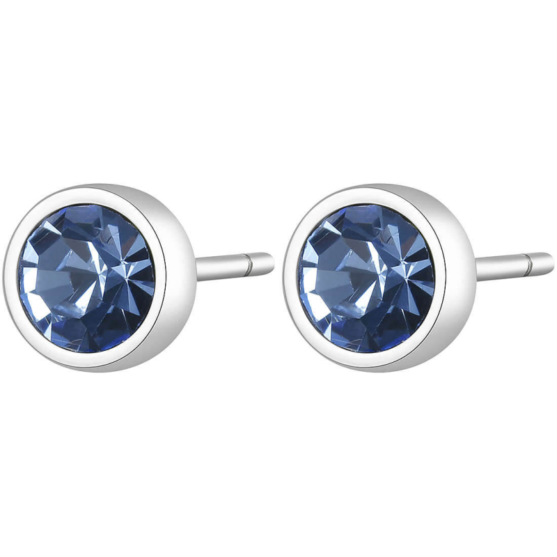 Ocelové náušnice s krystaly CLICK SCK23 S Agapo