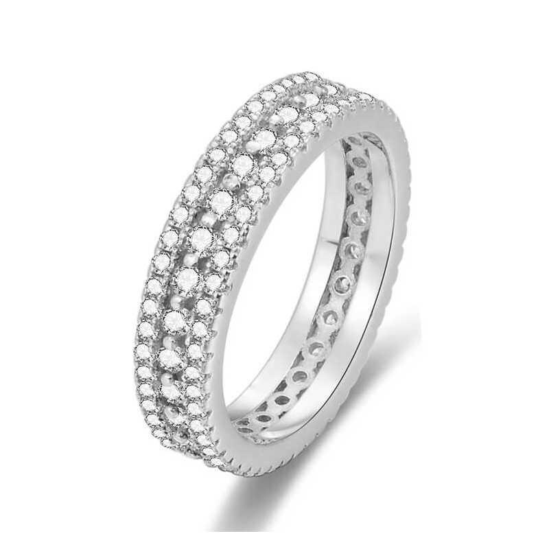 Stříbrný prsten se zirkony AGG325 Beneto / Obvod: 60 mm - 60 mm Stříbrný prsten se zirkony AGG325 Beneto / Obvod: 60 mm - 60 mm