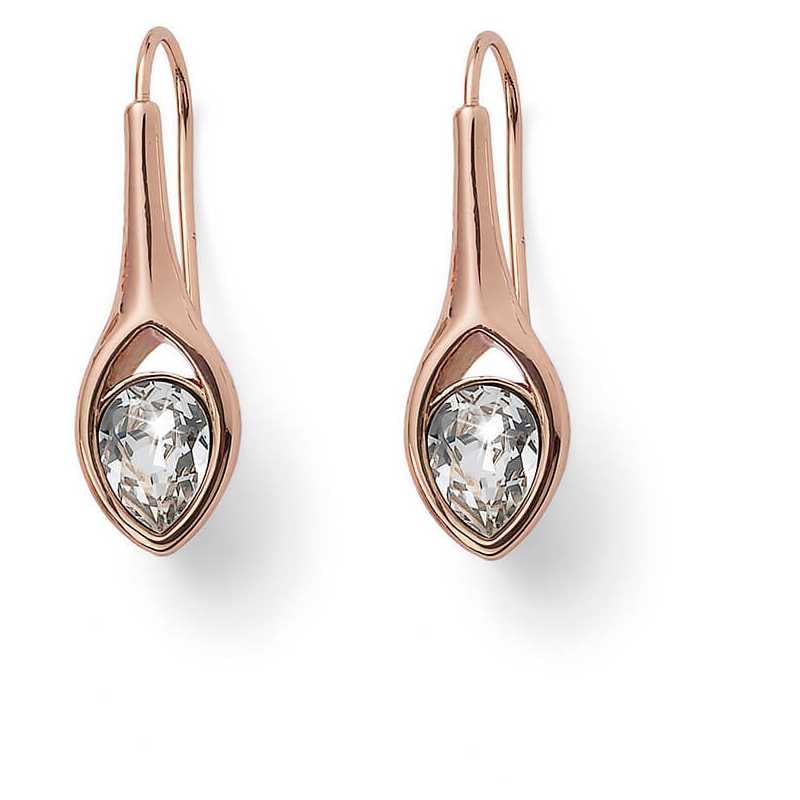 Stylové náušnice s krystaly Breath 22841RG Oliver Weber