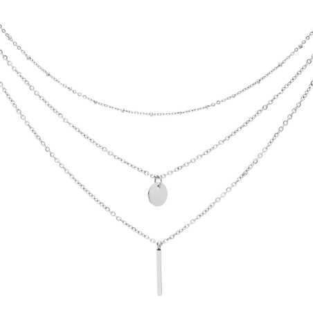 Trojitý ocelový náhrdelník Troli