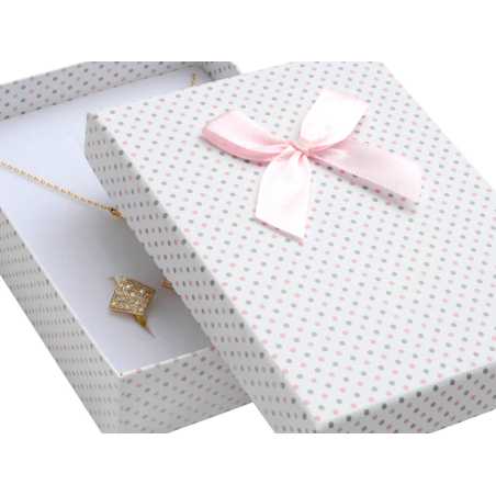 Puntíkatá krabička na soupravu šperků KK-8/A1/A6 Jk Box