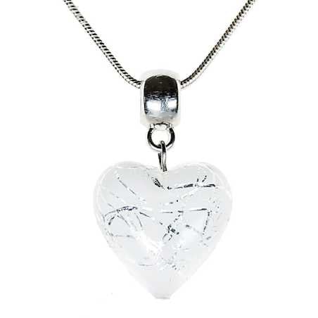 Elegantní náhrdelník Pearl Symphony s perlou Lampglas s ryzím stříbrem NLH2 Lampglas