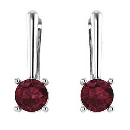 Stříbrné náušnice s granáty GRAAGUC1935 Beneto Exclusive
