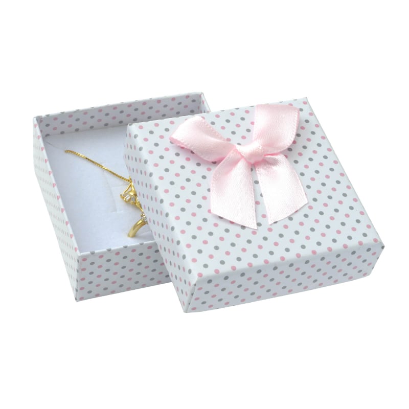 Puntíkatá krabička na soupravu šperků KK-4/A1/A6 Jk Box Puntíkatá krabička na soupravu šperků KK-4/A1/A6 Jk Box