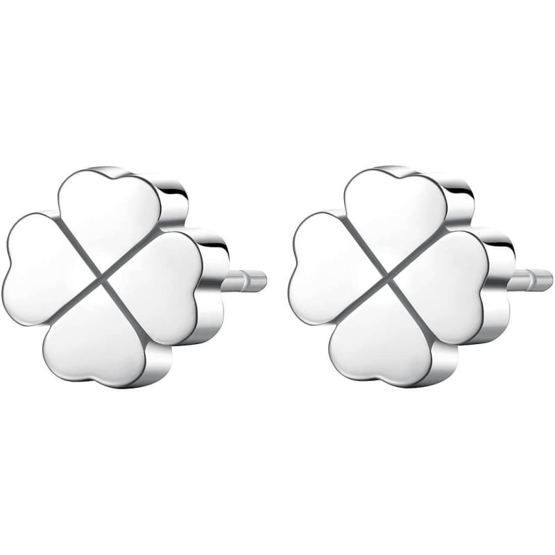 Jemné ocelové náušnice čtyřlístky CLICK SCK64 S Agapo