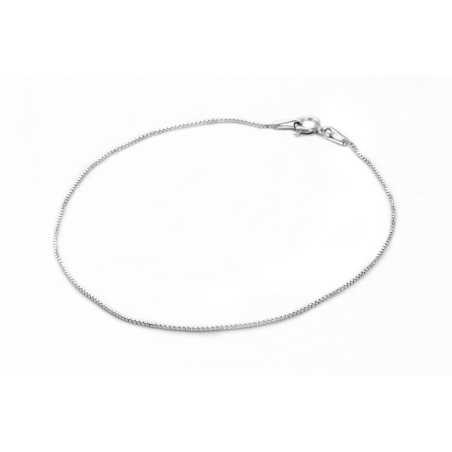 Jemný stříbrný náramek Kostka/Venezia AGB199 Beneto Exclusive / Délka: 17 cm