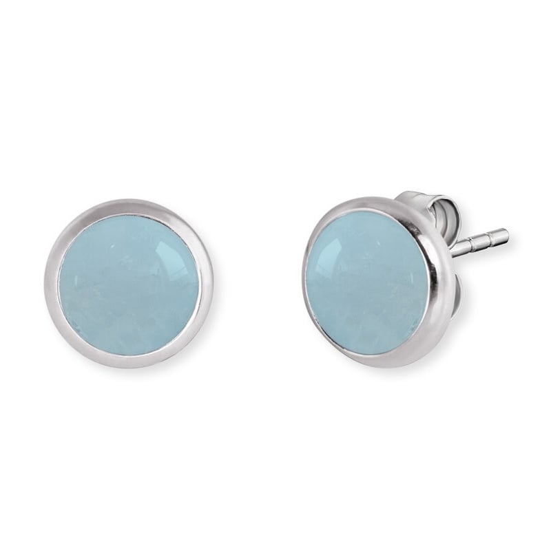 Stříbrné náušnice s modrým achátem ERE-BA-ST Engelsrufer Stříbrné náušnice s modrým achátem ERE-BA-ST Engelsrufer