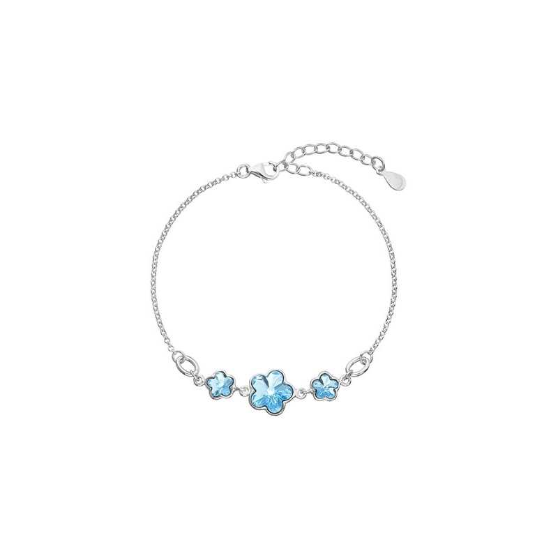 Stříbrný náramek s krystaly Swarovski Blue 33112.3 Evolution Group Stříbrný náramek s krystaly Swarovski Blue 33112.3 Evolution Group