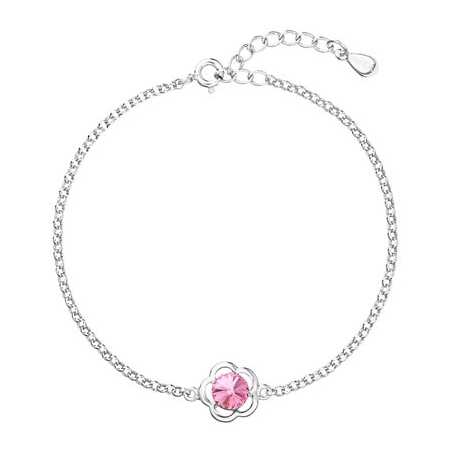 Stříbrný náramek s krystalem Swarovski 33117.3 Rose Evolution Group