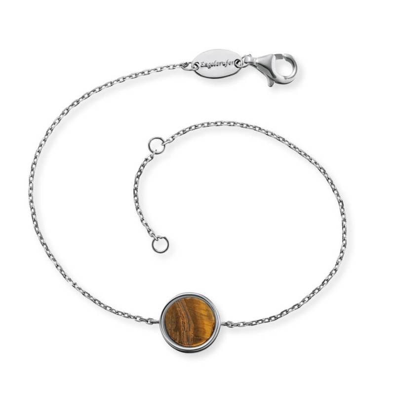 Stříbrný náramek s tygřím okem ERB-LILGEM-TE Engelsrufer