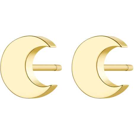 Elegantní ocelové náušnice ve tvaru půlměsíce CLICK SCK44 S Agapo