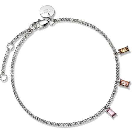 Ocelový náramek s barevnými krystaly Toccombo JTBBS-J432 Rosefield