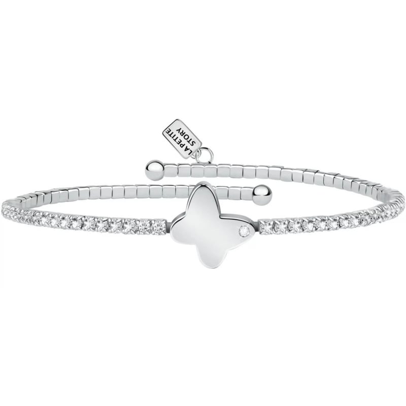 Jemný náramek s krystaly a motýlkem LPS05ASE05 La Petite Story Jemný náramek s krystaly a motýlkem LPS05ASE05 La Petite Story