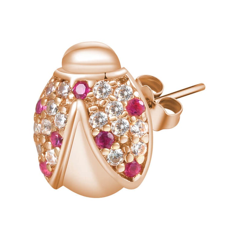 Bronzová single náušnice Beruška Storie RZO016 Rosato