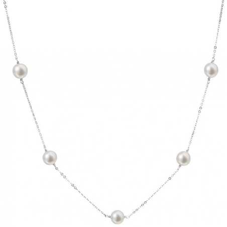 Stříbrný náhrdelník s 5 pravými perlami Pavona 22015.1 Evolution Group