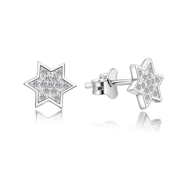 Stříbrné náušnice hvězdičky AGUP2241 Beneto Stříbrné náušnice hvězdičky AGUP2241 Beneto