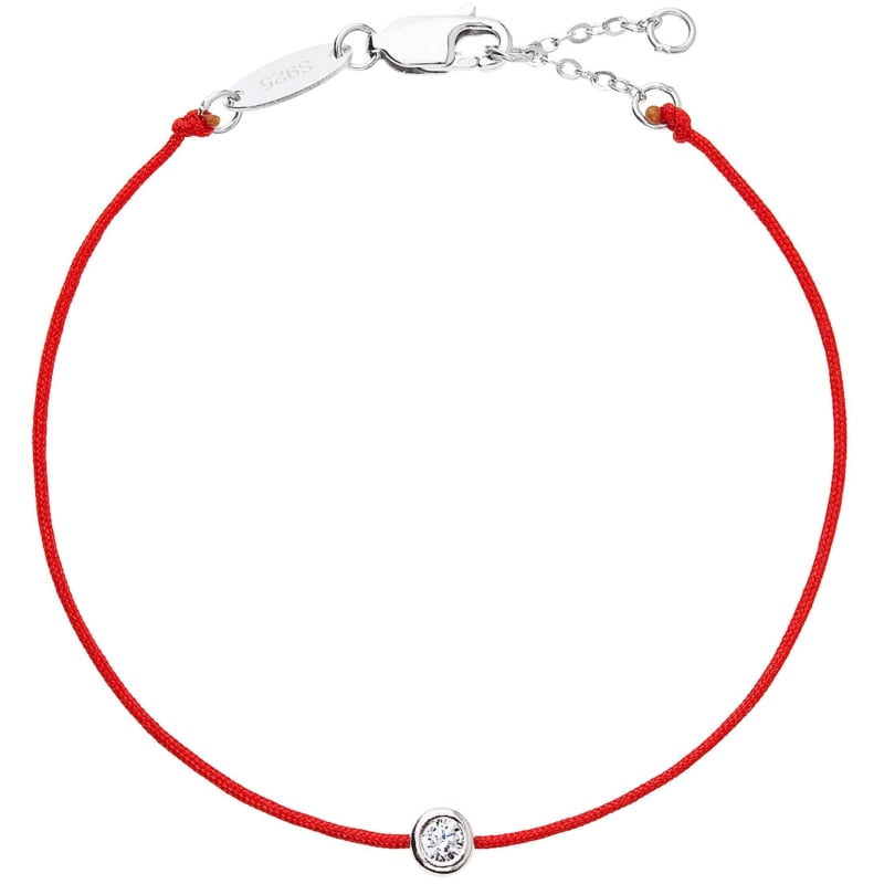 Červený kabala náramek se zirkonem 13005.3 Evolution Group
