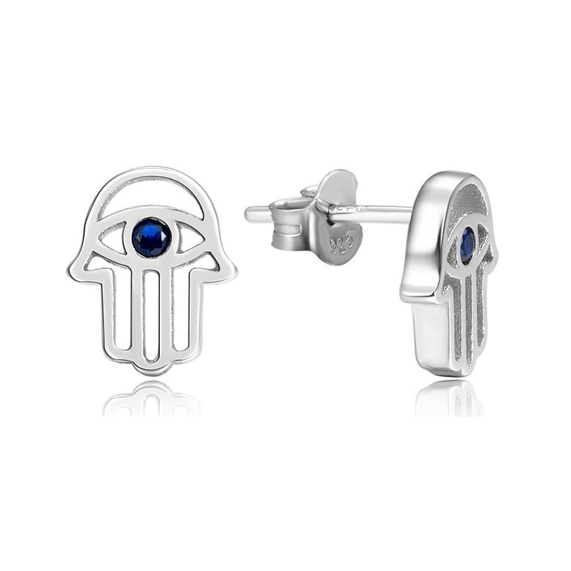 Stříbrné náušnice Hamsa / ruka Fatimy AGUP2242 Beneto Stříbrné náušnice Hamsa / ruka Fatimy AGUP2242 Beneto