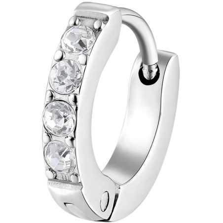 Ocelová single náušnice s krystaly Chakra BHKE036 Brosway